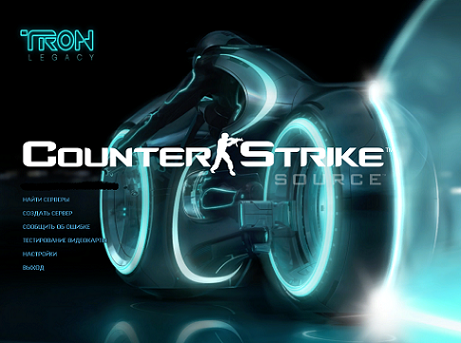 Меню TRON Legacy + музыка